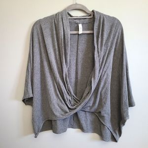 JOLIE twist Front Grey Short Sleeve Tunic